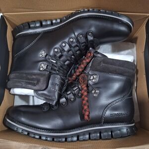 Cole‎ Haan Mens ZeroGrand Leather Waterproof Hiking Boots Size 7.5 W NEW